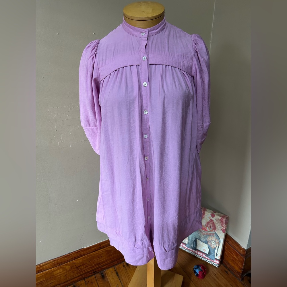 Million Colors Pastel Pink Cottagecore Peasant Mini Dress Sz Small